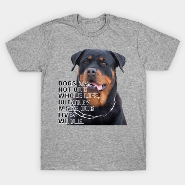 Rottweiler the boss dog T-Shirt by TeeText